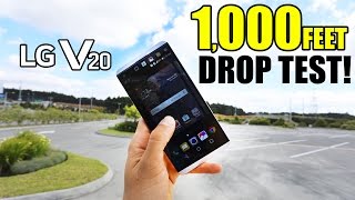 LG V20 Drop Test From 1000 FT  DID IT SURVIVE [upl. by Tiebold]