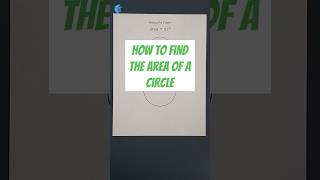 How to Find the Area of a Circle Given the Radius [upl. by Asseram847]