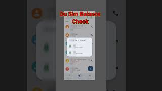 Du Sim Ka Balance Kaise Check Kare  How To Check Du Sim Balance uae [upl. by Eartha257]