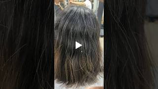 How to Perfectly Cover White or Grey Hair with Streaks and One Shade Dye beforeandafter [upl. by Inesita]