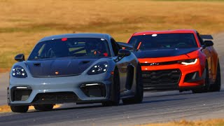 Cayman GT4 RS vs Camaro ZL1 1LE [upl. by Akkire]