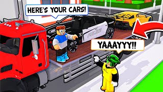 I DELIVERED SUPERCARS TO MILLIONAIRES IN CAR DEALERSHIP TYCOON [upl. by Nave567]