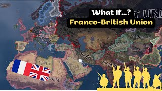 Unified Front FrancoBritish Union in WW2  HOI4 Timelapse [upl. by Emirej]