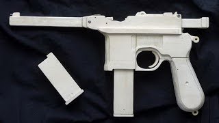 Shell Ejection Rubber Band Gun  Mauser Type [upl. by Nnaed]