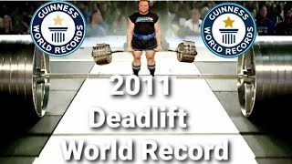 Benedikt Magnusson 1015 Pounds 463396kg 2011 Dead lift World Record [upl. by Ahsuat]