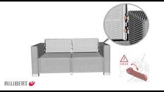 Allibert California Lounge Set 2Sitzer  Aufbauvideo [upl. by Assanav]