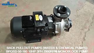 BPOSS50160 10HP 3PH 2900RPM MONOBLOCK PUMP [upl. by Yllak]