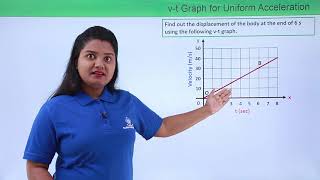 Class 9th – Displacement form Velocity Time Graph  Motion  Tutorials Point [upl. by Nancie47]