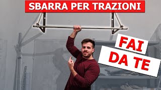 Home gym fai da te Sbarra per trazioni muscle up e front lever economica [upl. by Durrej]