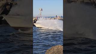 Grady White Shows Off Its Might As It Heads Back Through The Manasquan Inlet [upl. by Anneirb]