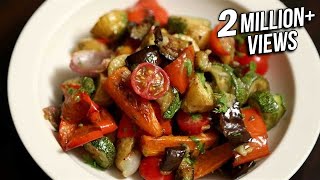 Roasted Vegetable Salad Recipe  Quick amp Easy Baked Veg Salad  Ruchis Kitchen [upl. by Airbma]