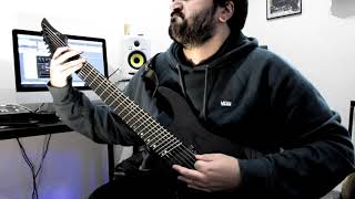 Oceano  District of Misery  Legator N7FP Guitar Cover [upl. by Alburg]