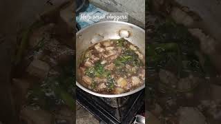 FILIPINO RECIPE PORK ADOBO WITH KANGKONG ILOCANO STYLE ADOBO NGA KARNE BABOY NGA ADDA BALANGEG NA [upl. by Youngman972]