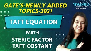 Taft equation Hammett reaction Gate newly added topics  Gate important topicsAurum Chemistry [upl. by Clarinda501]