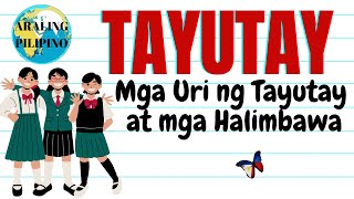 Tayutay  Mga Uri ng Tayutay at Mga Halimbawa  Filipino Aralin Tayutay Figure of Speech amp Example [upl. by Florinda]