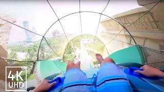 4K 60FPS Amazing Waterslides at Atlantis Aquaventure Waterpark in Dubai [upl. by Dlorah]