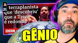 REAGINDO O TERRAPLANISTA QUE DESCOBRIU QUE A TERRA É REDONDA [upl. by Rosita]