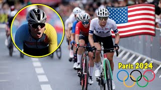 USA Goes ATTACKING at Womens Olympic Road Race 2024 [upl. by Perrie879]