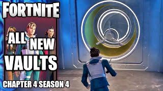 Fortnite All New Vaults  Chapter 4 Season 4 Relentless Retreat Sanguine Suites amp Eclipsed Estate [upl. by Neoma597]