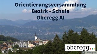 Orientierungsversammlung Bezirk  Schule Oberegg AI 6 November 2024 [upl. by Eeliab]