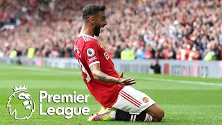 Bruno Fernandes brilliant hat trick for Manchester United v Leeds  Premier League  NBC Sports [upl. by Drews]