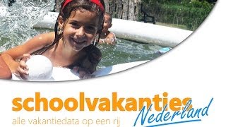 Schoolvakanties 2016  Schoolvakanties Nederland [upl. by Vtehsta]