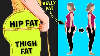 DAY 1  BELLY  HIPS  THIGHS  3IN1 STUBBORN FAT BURN PLAN FOR BEGINNERS [upl. by Jamilla]