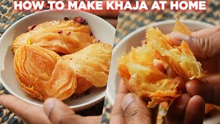 How To Make Sweet Khaja At Home [upl. by Aniraad]