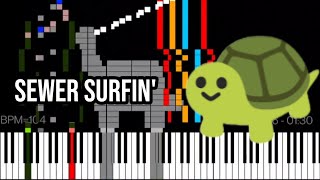 Light MIDI  Sewer Surfin  TMNT IV Turtles in Time [upl. by Rosemare]