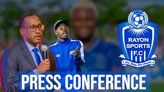 RAYON SPORTS PRESS CONFERENCE 🔥🔥 JEAN FIDELE YARAKAYE [upl. by Berlauda]