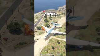 ESTO PASA SI ATERRIZAS el AVIÓN en GTA 5 gta5online [upl. by Ahseenyt]