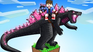 JOGANDO com GODZILLA em APENAS UM BLOCO no Minecraft [upl. by Pimbley654]