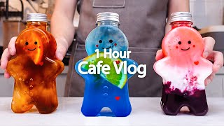 🌞✨카페 브이로그1시간 모아보기✨🌞1 hoursCafe VlogASMRTasty Coffee119 [upl. by Mallon]