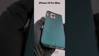 IPhone 16 Pro Max Telone flip pu leather green caseчехол для телефонаetui na telefon [upl. by Calendre]