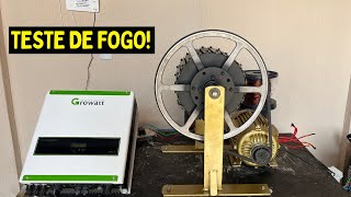 NOVO GERADOR DE ENERGIA BAIXO RPM INJETANDO ON GRID NA REDE [upl. by Hecklau]