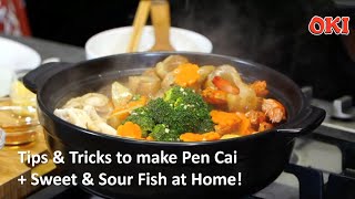 Tips amp Tricks to make Pen Cai  Sweet amp Sour Fish with OKI Singapore Chinese New Year Recipes [upl. by Howes167]