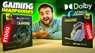 Dolby ATMOS Gaming Headphones under ₹2000 🤯 Zebronics Jupiter amp Havoc [upl. by Ynneg536]