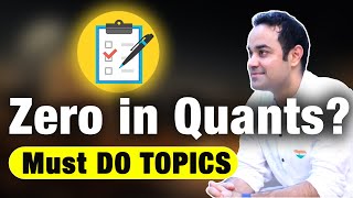 Target these Quant topics for CAT exam   CAT 2024 Preparation plan  Road to 99le [upl. by Hassadah735]