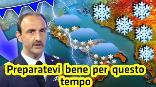 METEO l’Inverno bussa con violenza ciclone siberiano pronto ad abbattersi sull’Italia [upl. by Rebor]