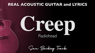 Creep  Radiohead Acoustic Karaoke [upl. by Ilhsa]