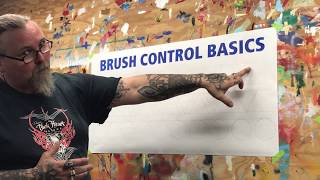 Brush Control amp Sign Painting  Basics of the Basics for the Novice  Left Handed Lettering [upl. by Topping337]