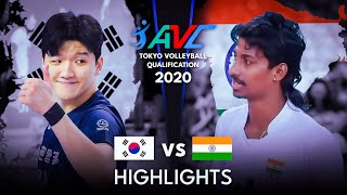 LEGENDARY MATCH  INDIA vs KOREA  AVC Mens Tokyo Volleyball Qualification 2020 [upl. by Nerak552]