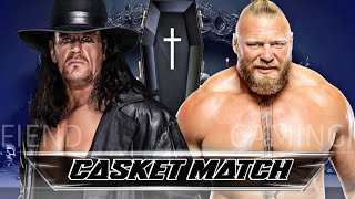 WWE 2K24  Casket Match  The Undertaker VS Brock Lesnar  WWE Crown Jewel [upl. by Airdnassac]