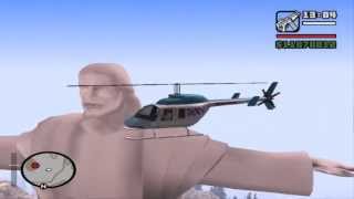 GTA San AndreasStatue of Jesus Christ on Mountain Chiliad HD [upl. by Nodnyl311]