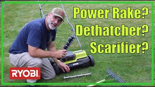 NEW Accessory for the RYOBI Dethatcher  Power Raking or Scarifying  202135 [upl. by Madlen]