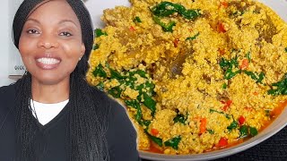 Cook With Me Egusi Soup With Spinach  Flo Chinyere [upl. by Xirtaeb]