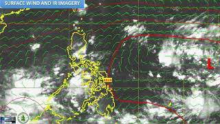 OCTOBER 19 2024  4PM  SURFACE WIND IR ANIMATION [upl. by Castora]