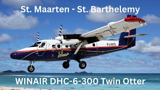 TRIPREPORT  WINAIR DHC6 St Maarten  St Barthelemy [upl. by Violet]