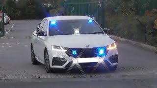 Unmarked Octavia VRS Road Crime Team RCT Responding [upl. by Ecitnerp]