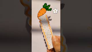 DIY carrot bookmark obonysartgallery bookmark art craft [upl. by Fadden]